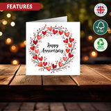 anniversary card for husband or wife FSC greeting card