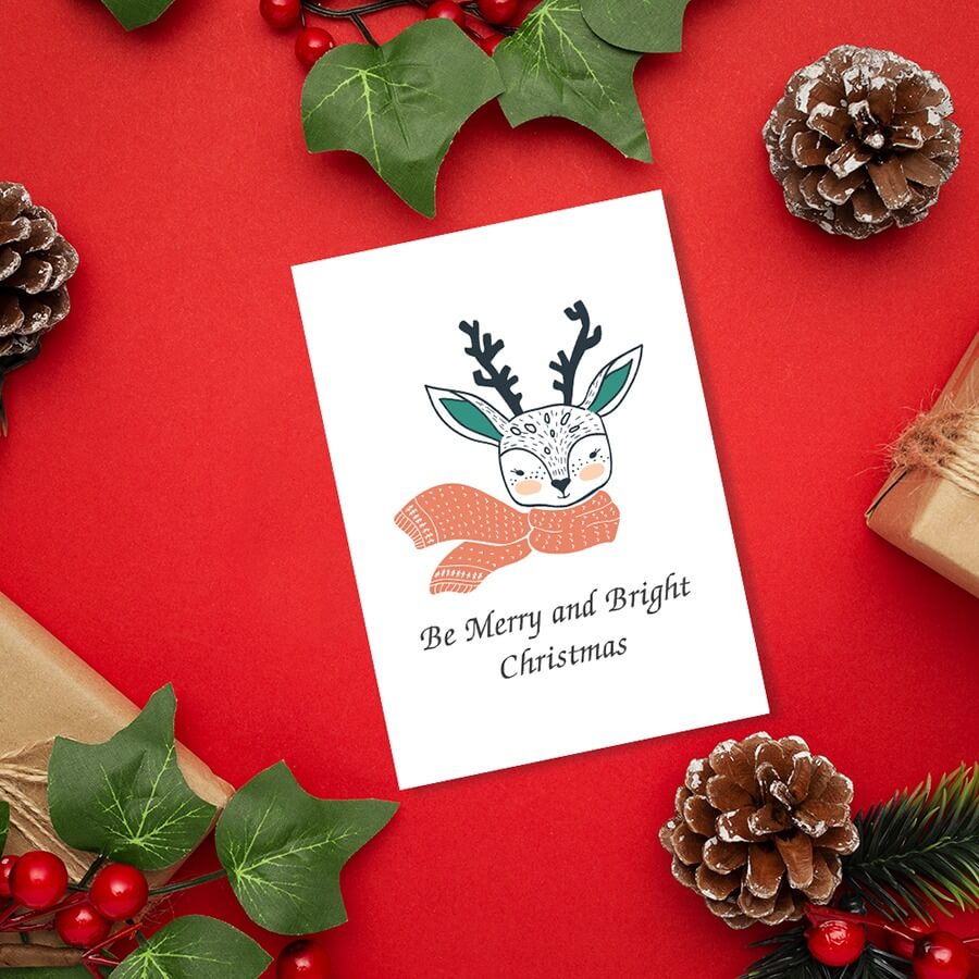 Christmas card for animal lovers