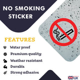 Transparent No Smoking Sign Stickers