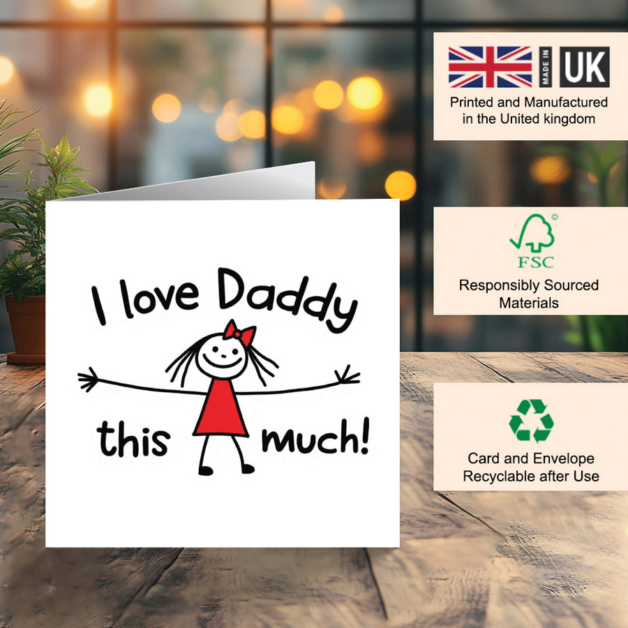 happy fathers day daddy card