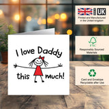 happy fathers day daddy card