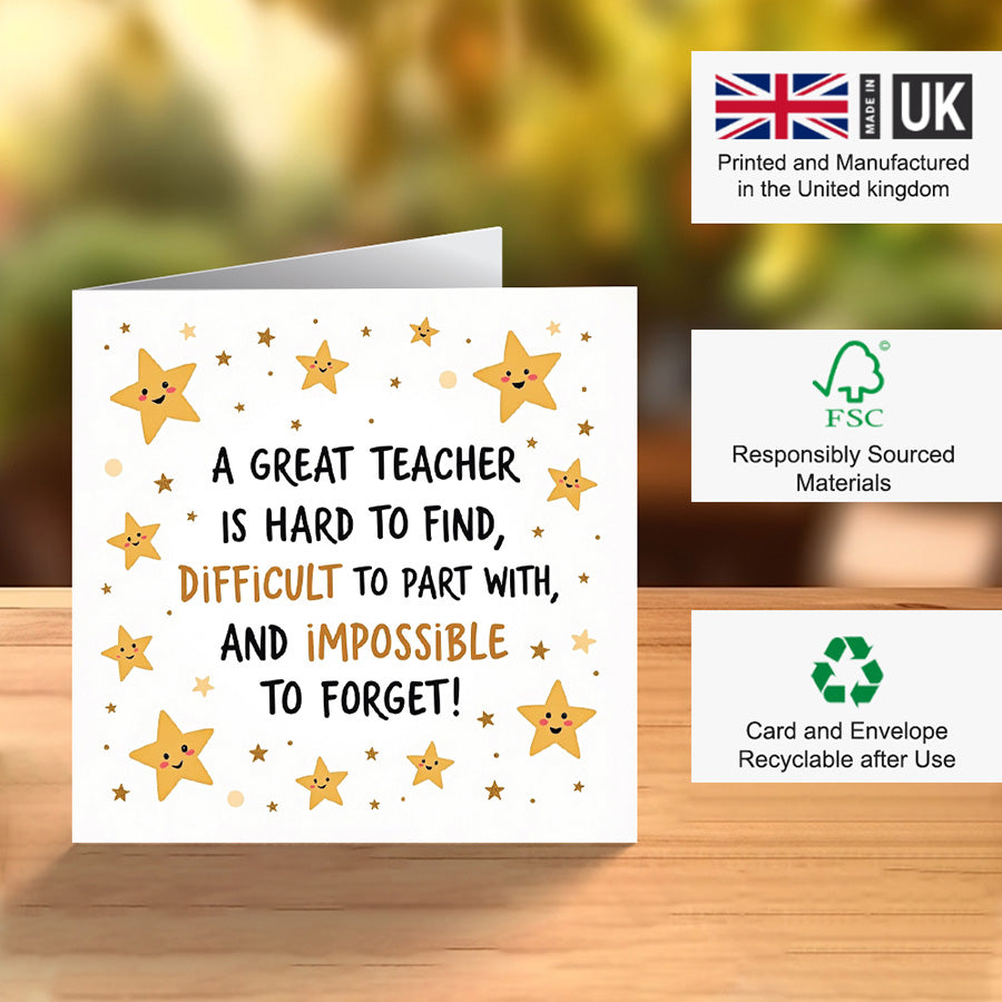 teacher thank you card
