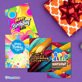 Vibrant A6 Birthday Cards - Pack of 12 & 24