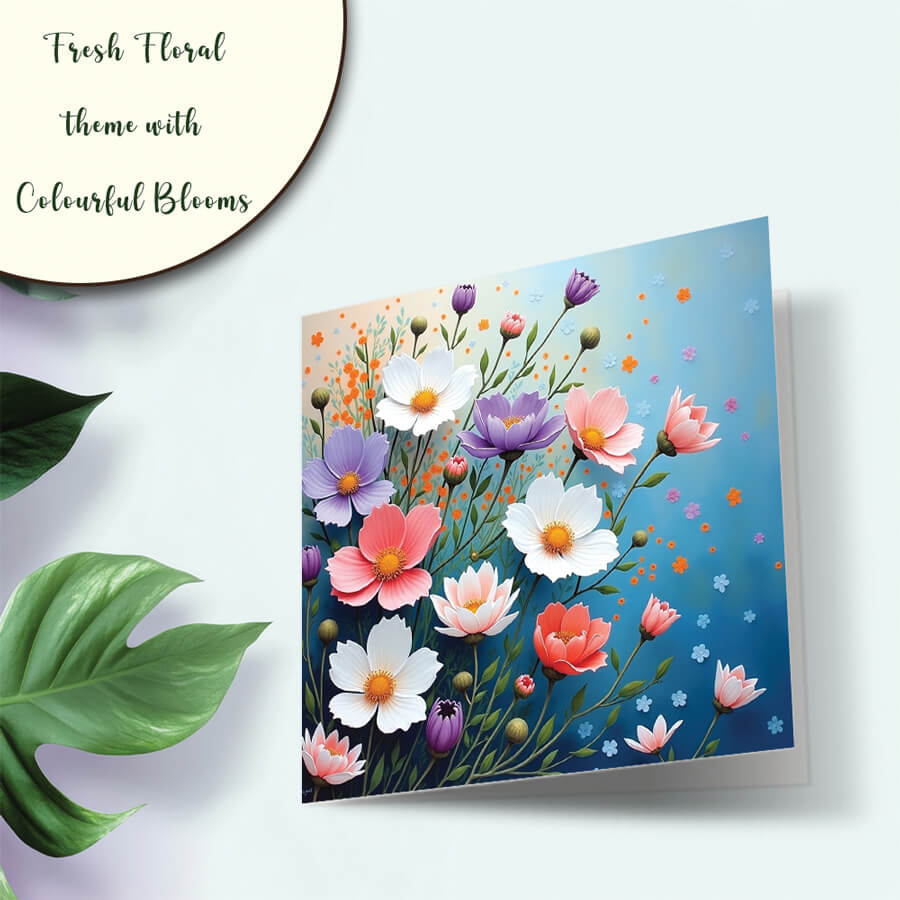 Floral Greeting Card for Women