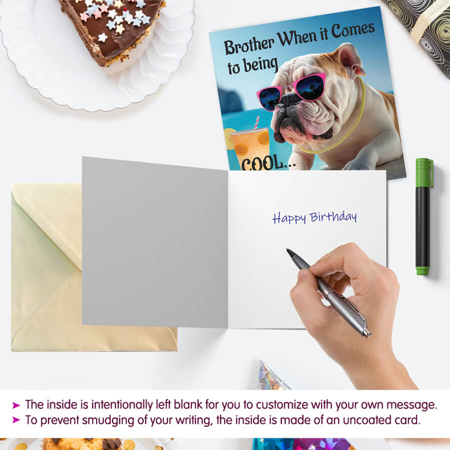 Stay Cool Bro With Funny Greeting Card