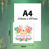 cute easter bunny cards set of six designs