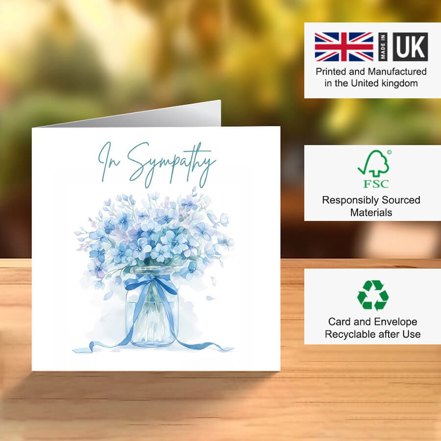 funeral condolence card