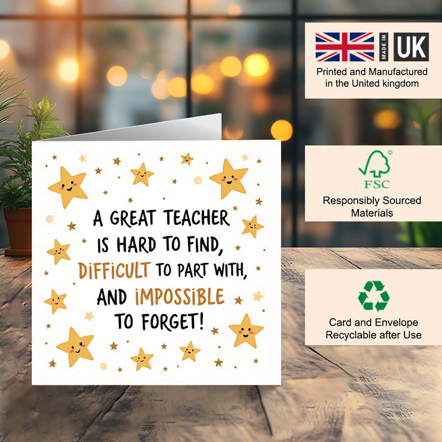 thank you teacher card