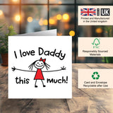 happy fathers day card daddy