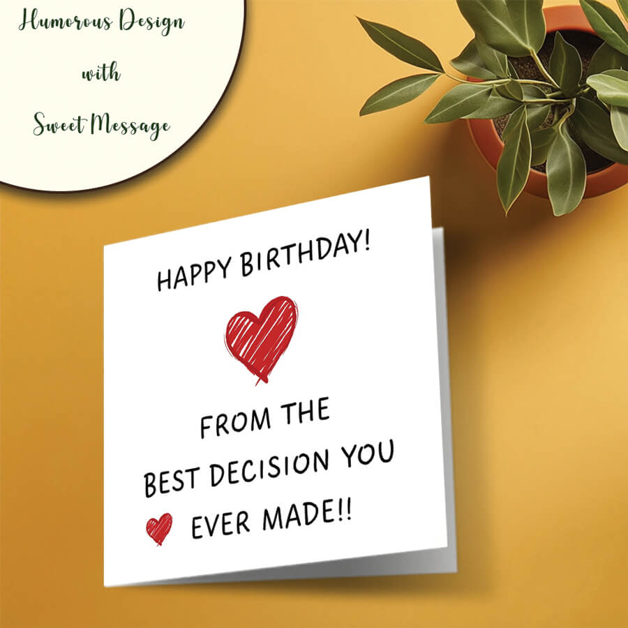 Birthday Greeting Card for Partner