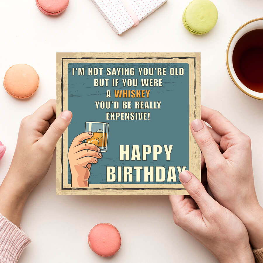 Aged Whiskey Birthday Card