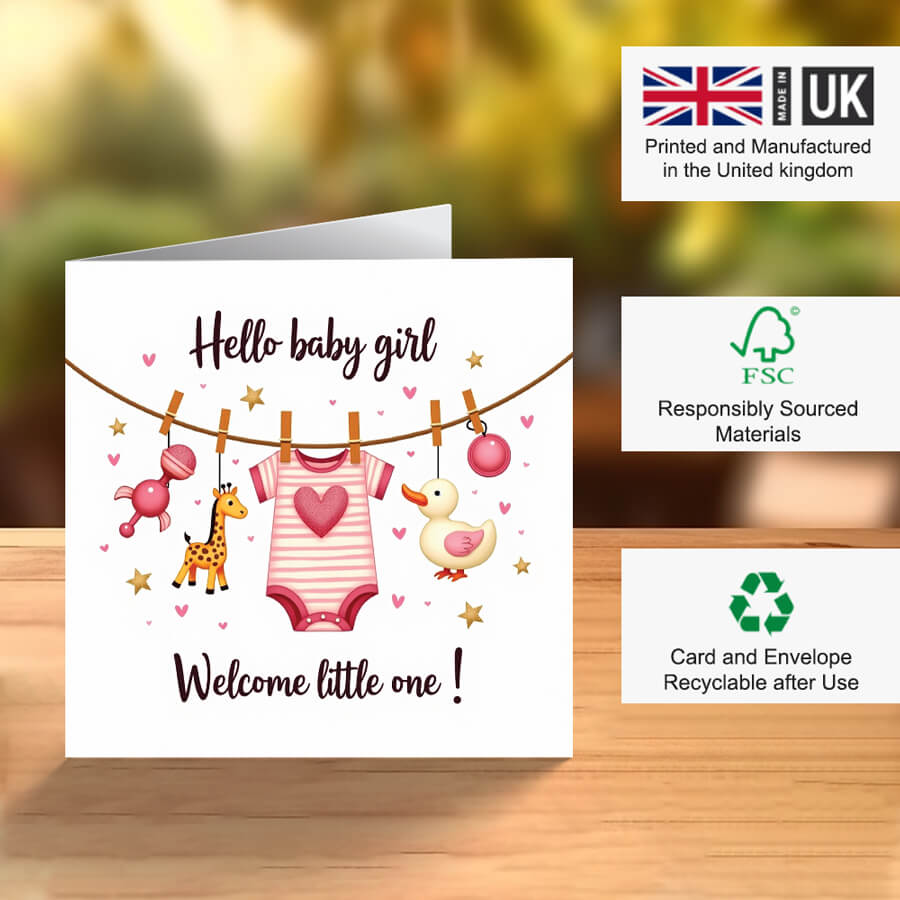 baby girl card
