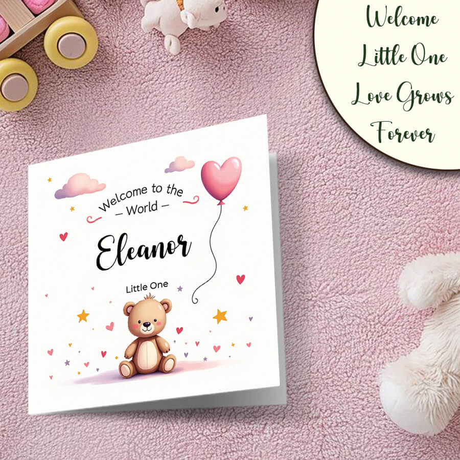 Cute baby card for niece goddaughter granddaughter