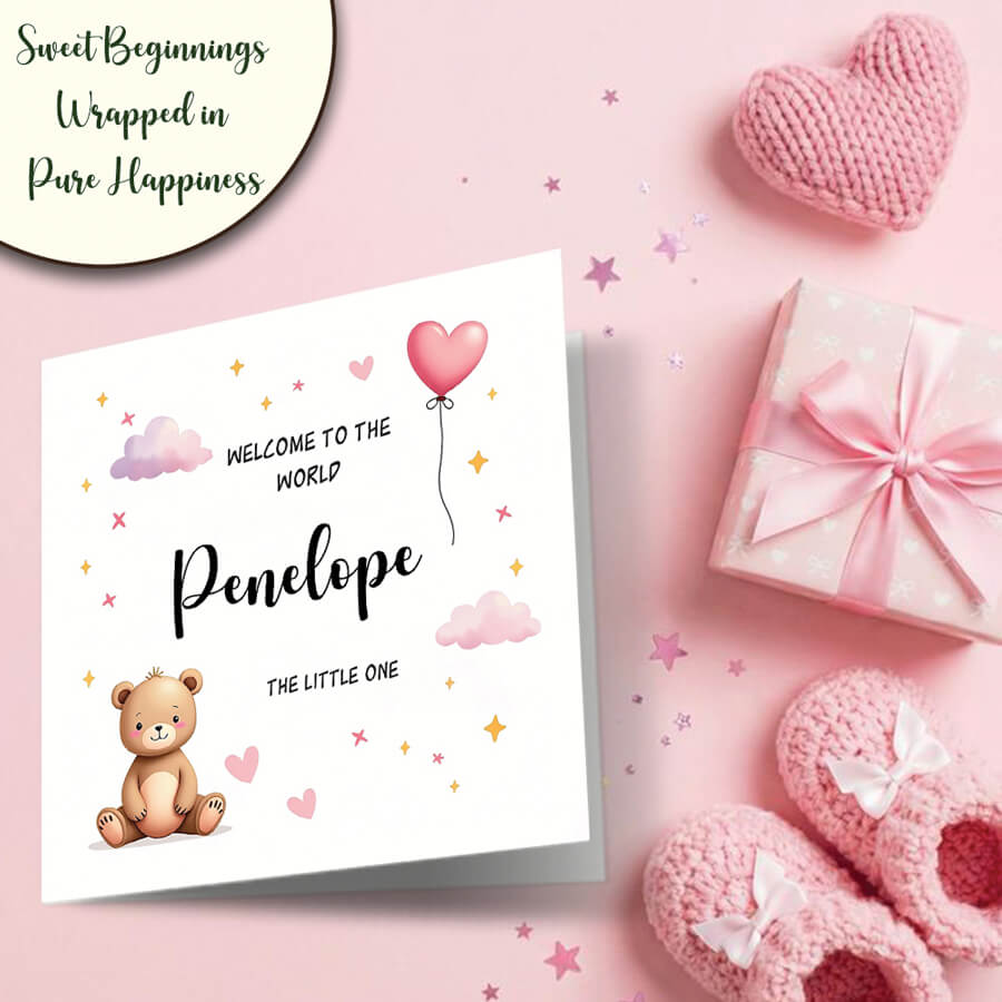 baby girl card for niece goddaughter granddaughter