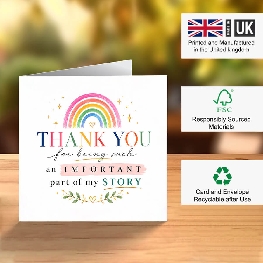 Premium Personalised Teacher Appreciation Card