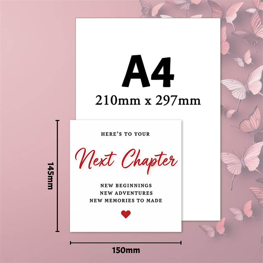 Simple good luck card w