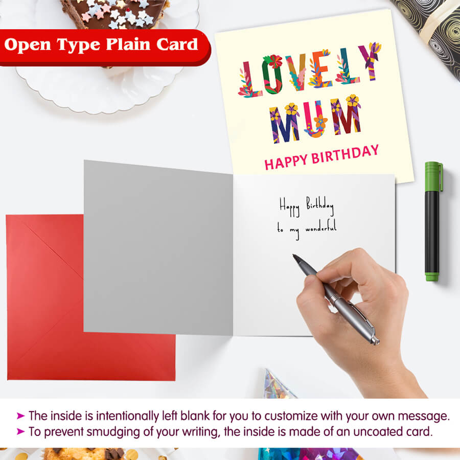 Classy Flower Patterned Birthday Greeting Card