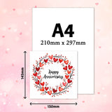 personalised anniversary card blank inside easy to write