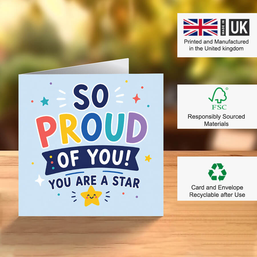 you are a star achievement card
