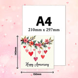 elegant anniversary card for friends blank inside