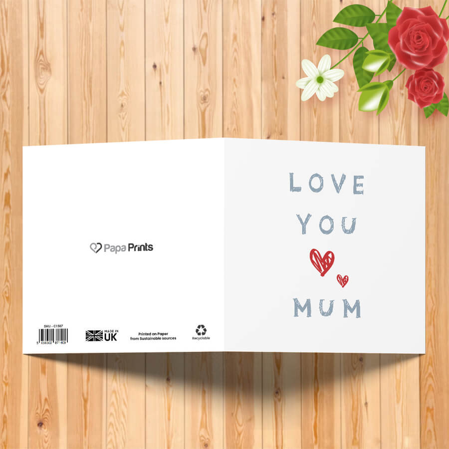 Mother’s Day card gift for mum