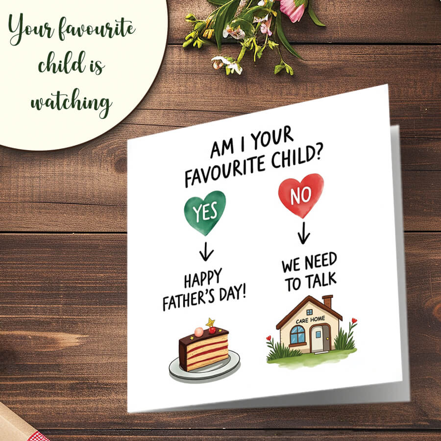 FSC Certified Eco-Friendly Father’s Day Greeting Card