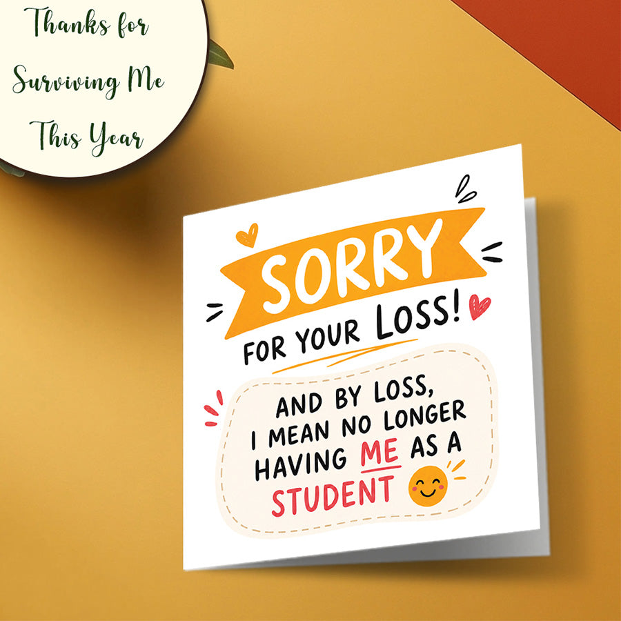 teacher assistant card
