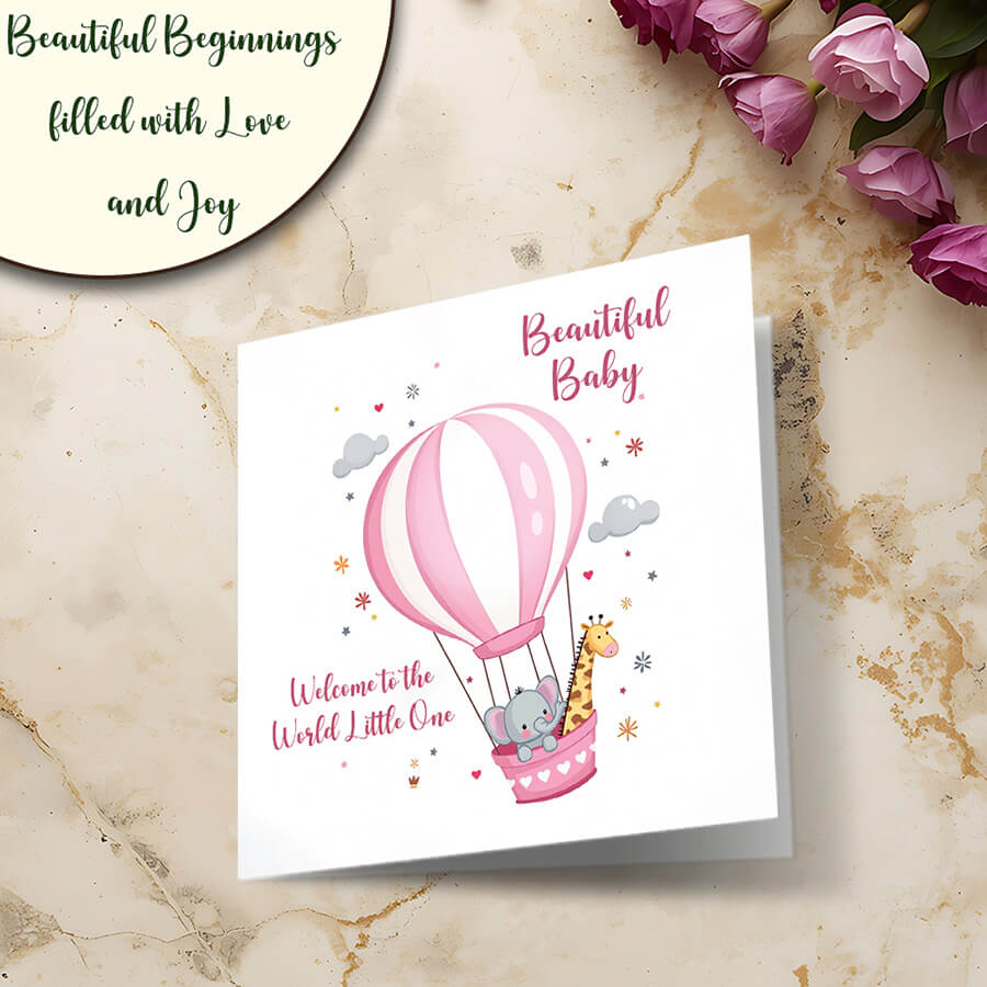 congratulations baby girl card