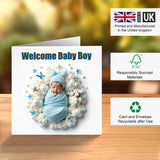 Newborn baby boy card UK
