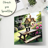 Cheers To You Dad personalised greeting card