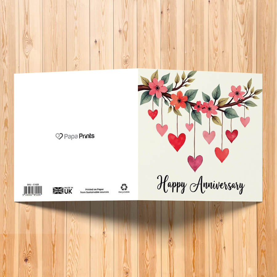 wedding anniversary greeting card for couples UK