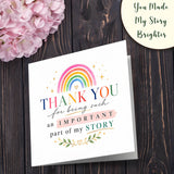 Eco-Friendly Personalised Teacher Greeting Card