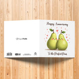 personalised anniversary card easy to write