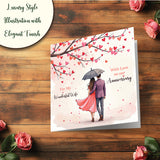 Romantic Wedding Anniversary Card for Wife