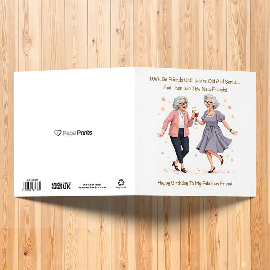 female friend birthday cards