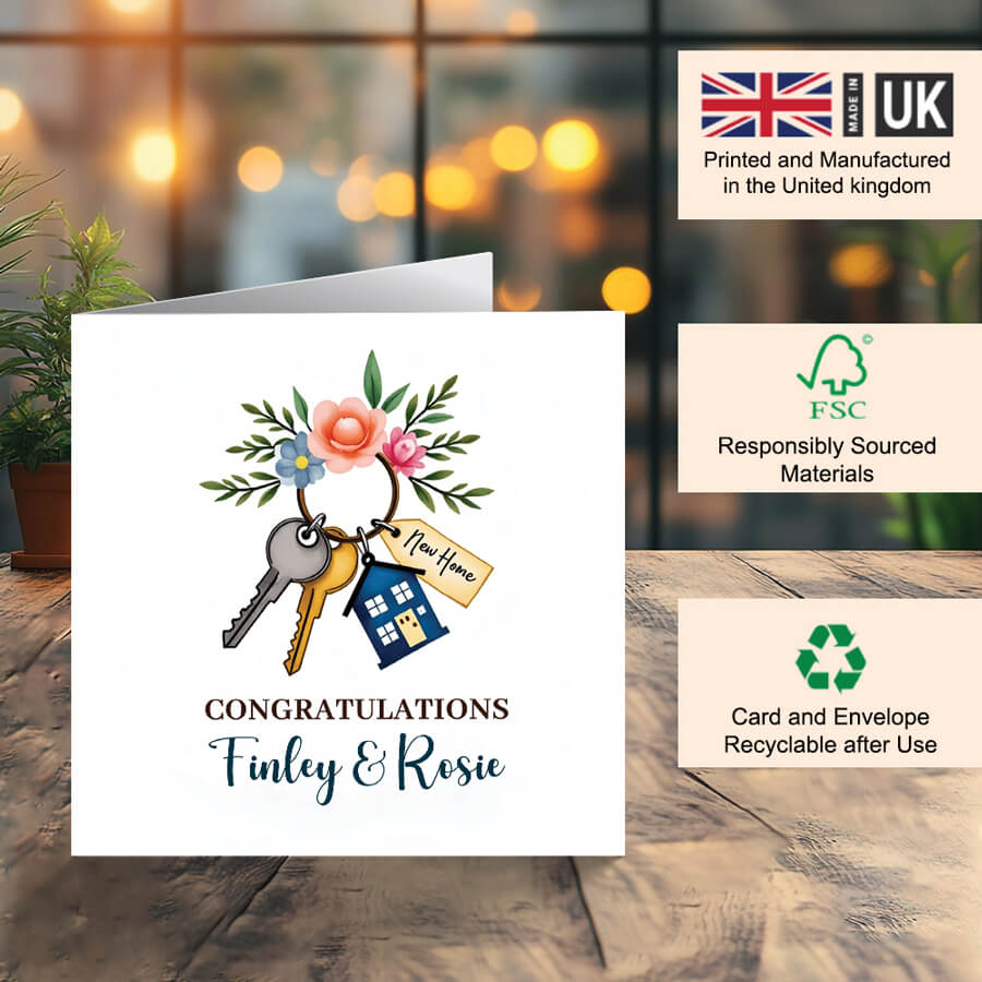 Personalised Message for Friends or Family Moving House