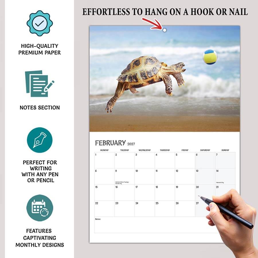 Funny animals calendar 2027