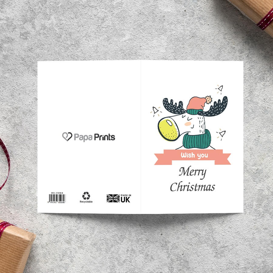 Personalized animal Christmas cards