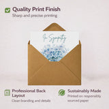 Sympathy Card with Blue Floral Jar Design