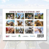 Funny Animal Selfies Calendar 2027 - 12 Months - A3