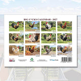 Big Cocks Wall Calendar 2027 with Monthly Views