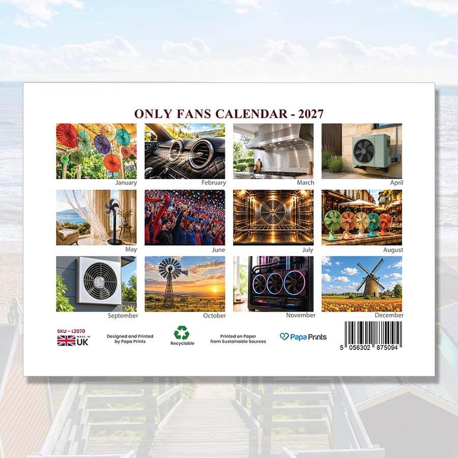 OnlyFans 2027 A3 Wall Calendar Folding to A4 Size