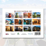 Big Jugs funny calendar 2027 monthly layout