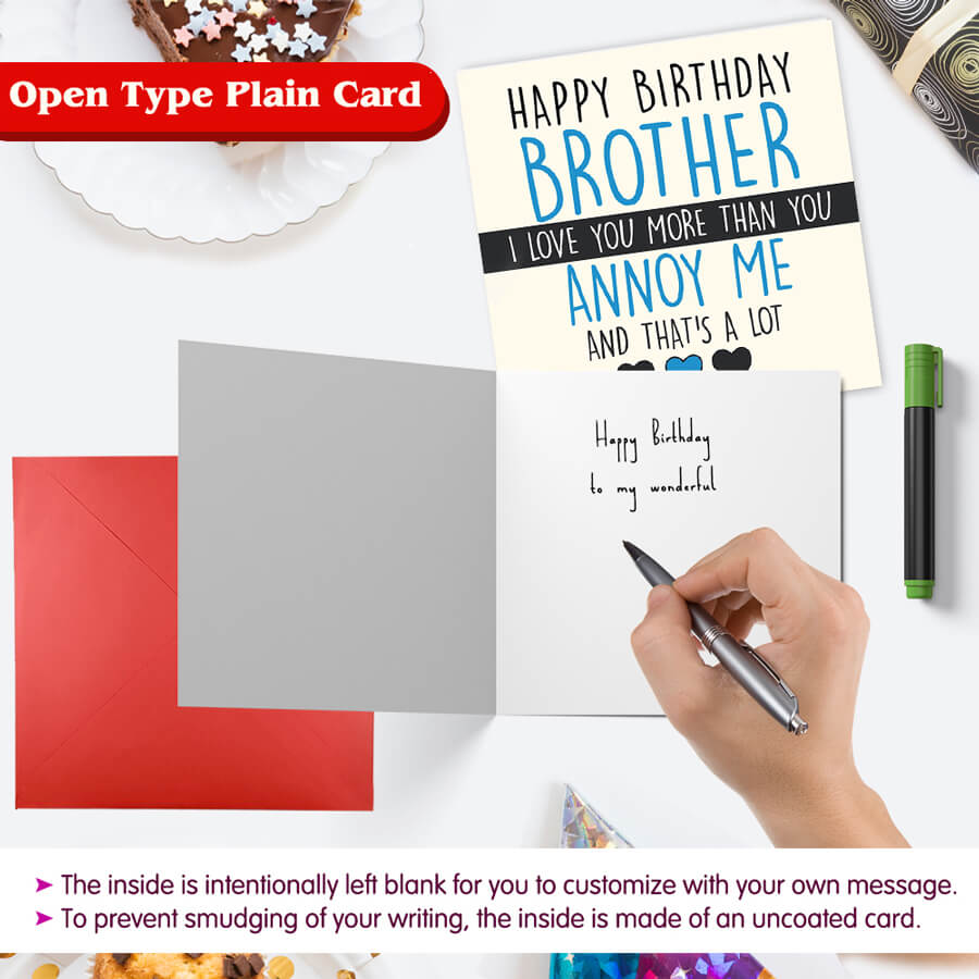 Show Your Love: Funny Brother Birthday Card
