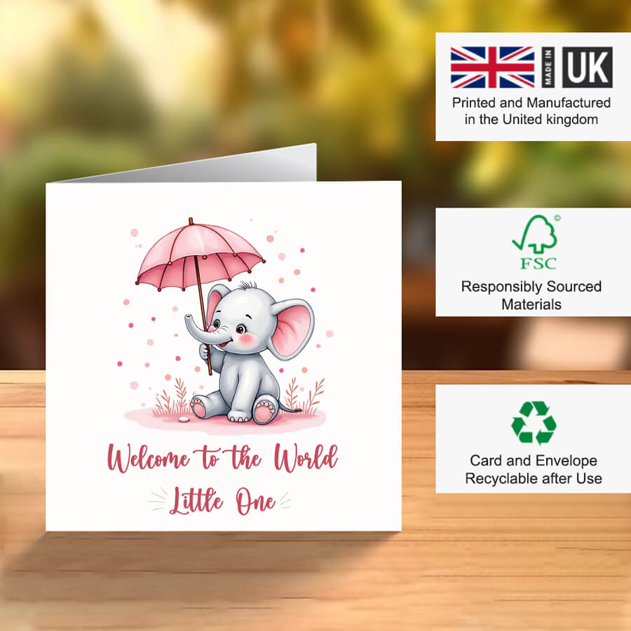 birth of baby girl card