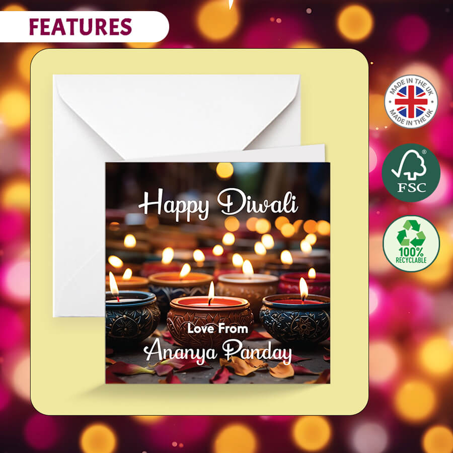 Personalised Diwali Festival of Lights Card