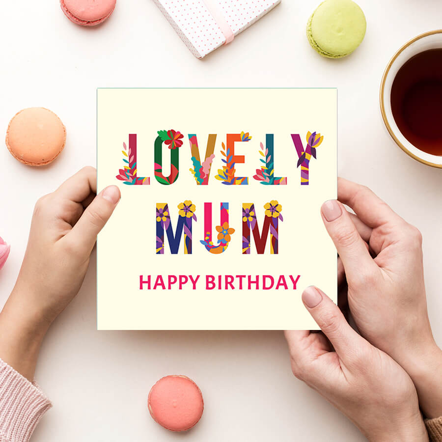 Classy Flower Patterned Birthday Greeting Card