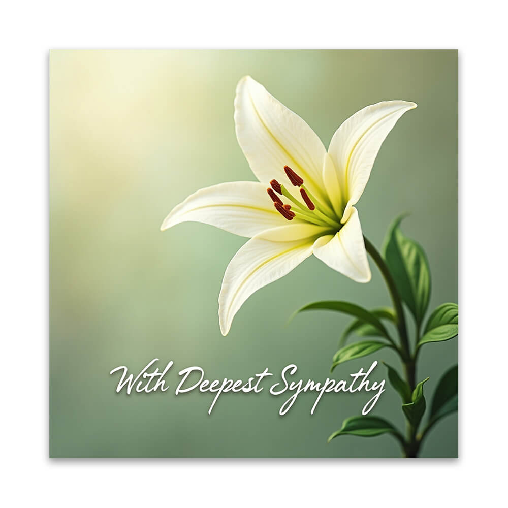 Deepest Sympathy Floral Card