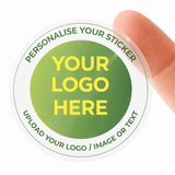 Personalised Logo Stickers - Round - Round Gloss, Clear & Matt