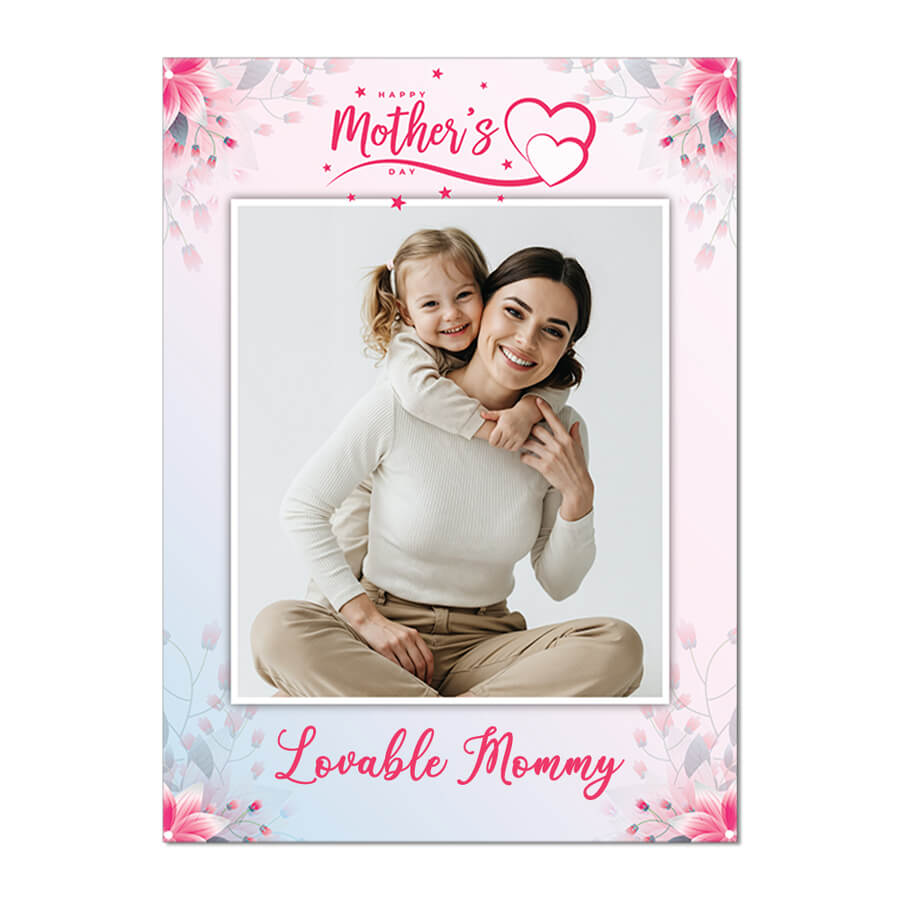 Personalised Mother’s Day photo card for mummy with envelope